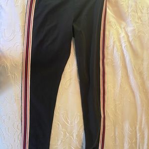 TNA aritzia striped leggings